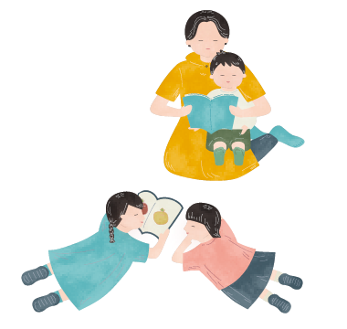 読書をする子どもたち